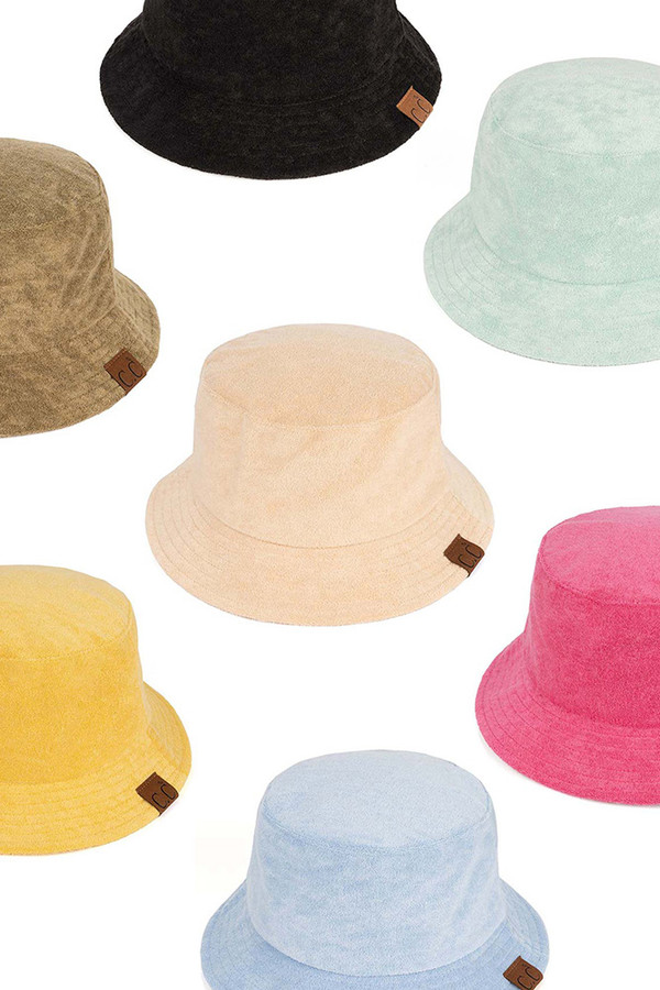 C.C TERRY CLOTH BUCKET HAT-BK-006