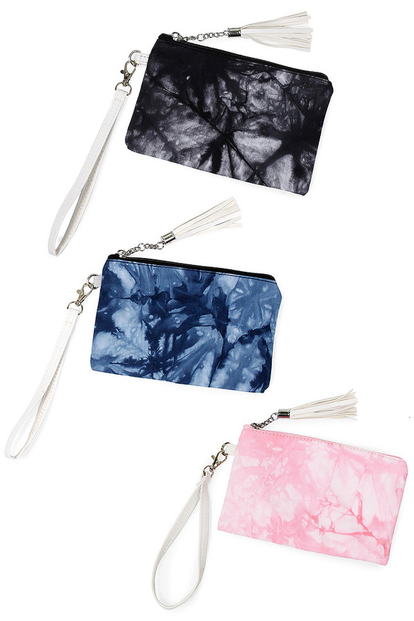 Tie Dye Print Wristlet Pouch Wallet -EBG10176S