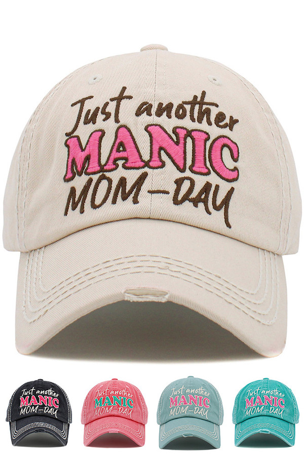 JUST ANOTHER MANIC MOM-DAY Vintage Ball Cap-KBV-1472