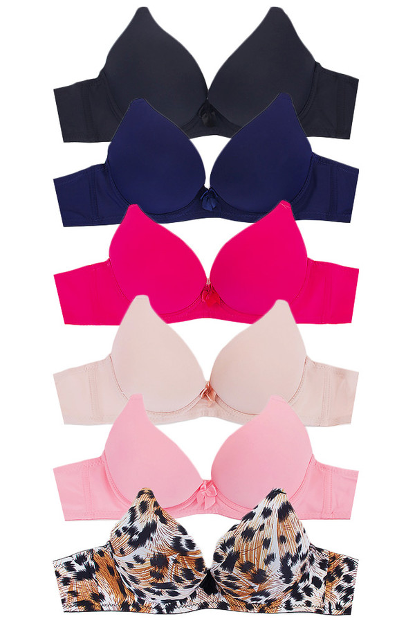  DailyWear Womens Everyday 6 Pack Of Bras