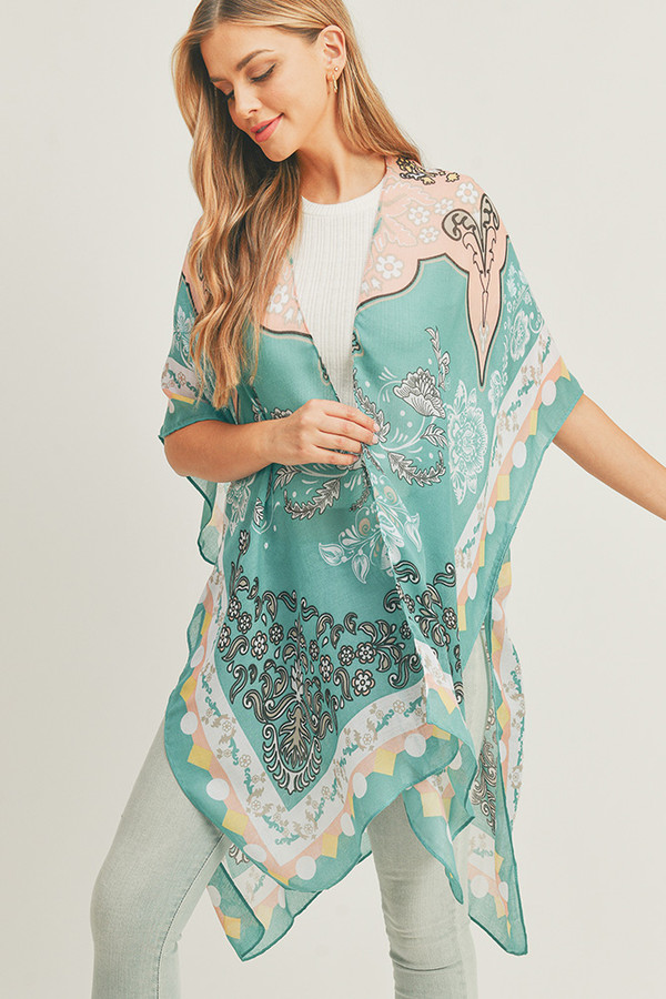 Boho Print Kimono-MS0285