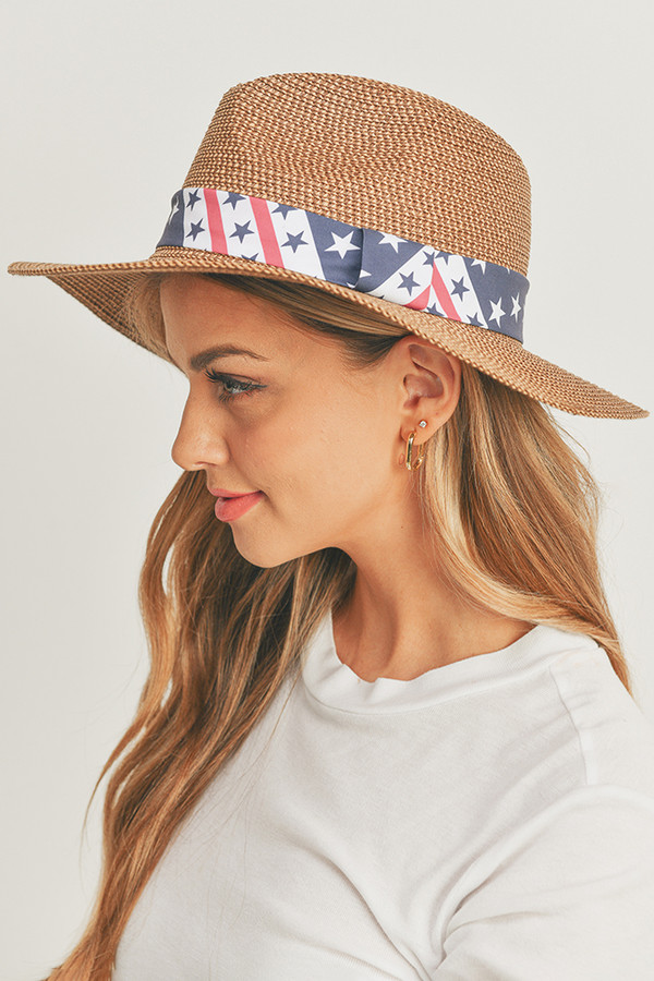 American Flag Sun Hat-MH0097