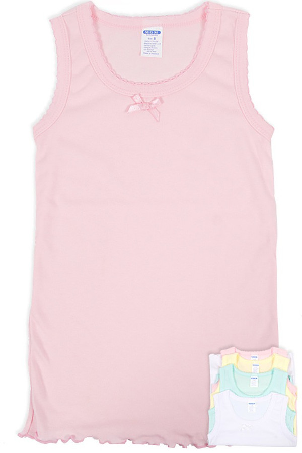 ASSORTED PASTEL TONE KIDS TANK TOP-3001CO 8-10-12 (12pc)