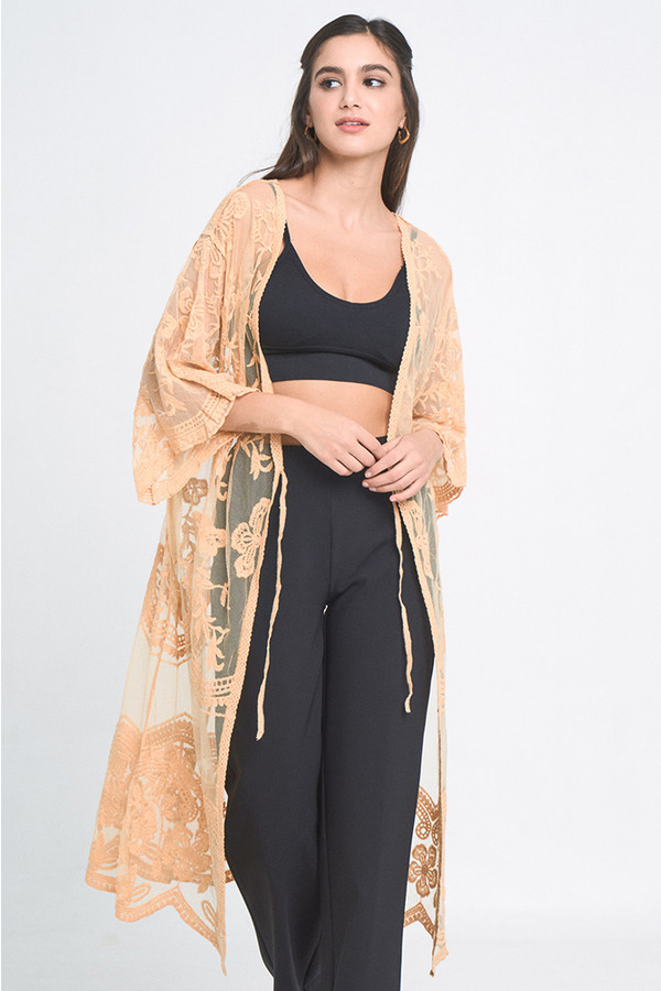 Floral Lace Kimono-YLK310086