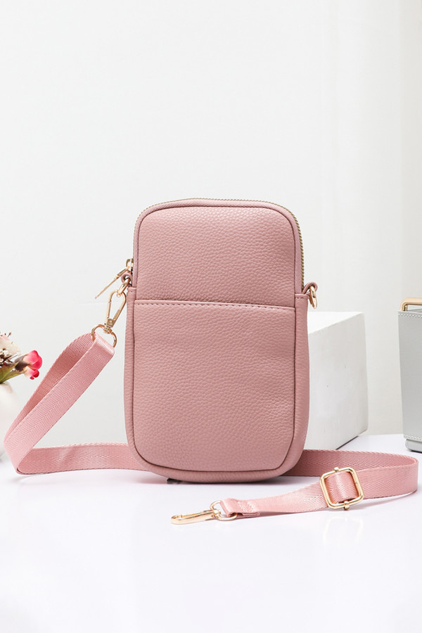 Solid PU Cell Phone Strap Bag-TG10290 Solid PU Cell Phone Strap Bag-TG10290