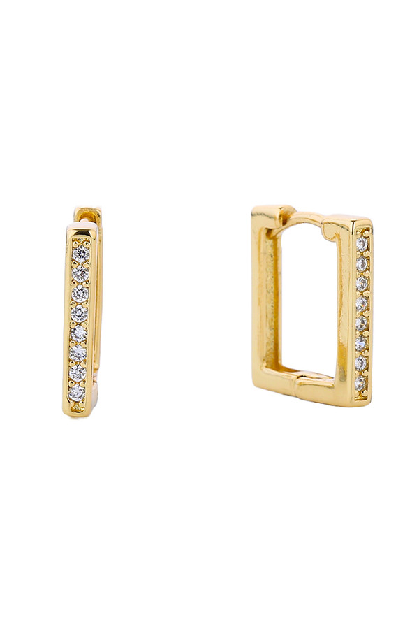 14K Gold Dipped Huggie Earring-SJE310217
