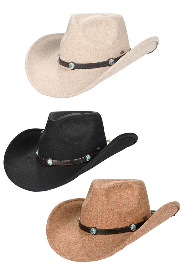 C.C Vegan Felt Cowboy Hat-VCE0061 C.C Vegan Felt Cowboy Hat-VCE0061