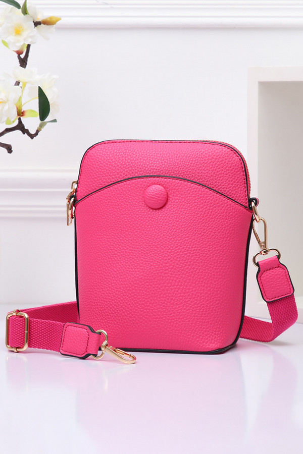 Solid PU Mini Crossbody Bag-TG10280