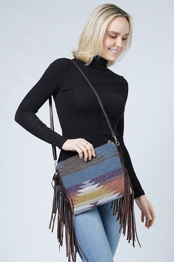 Western Tassel Crossbody Bag-EBG10333