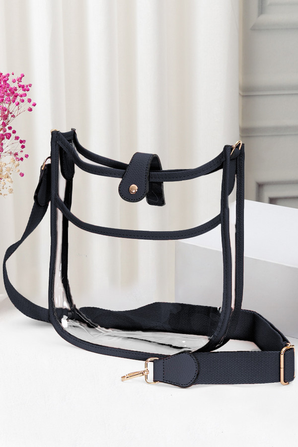 Clear Stadium Crossbody Bag-TG10171CL