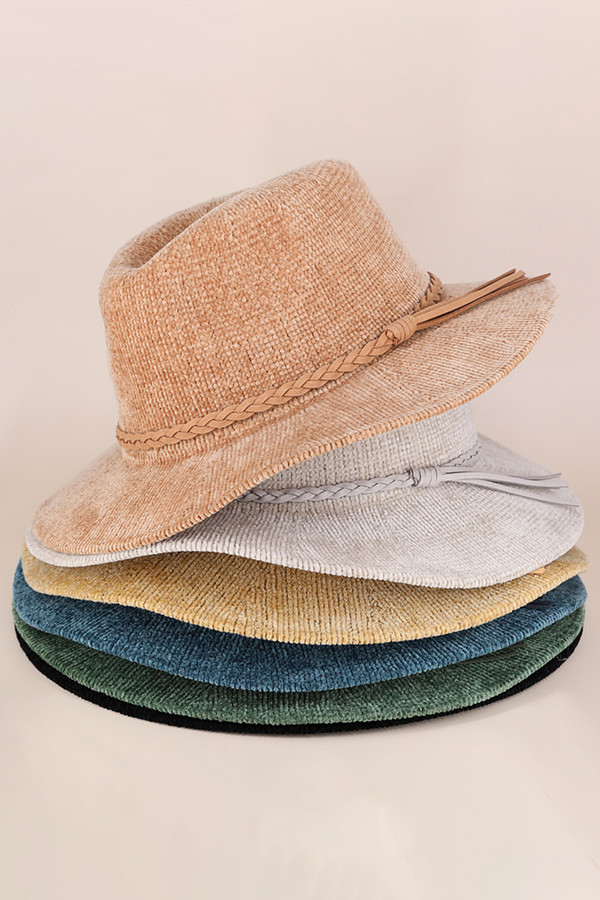 Solid Knit Panama Hat-MH0134