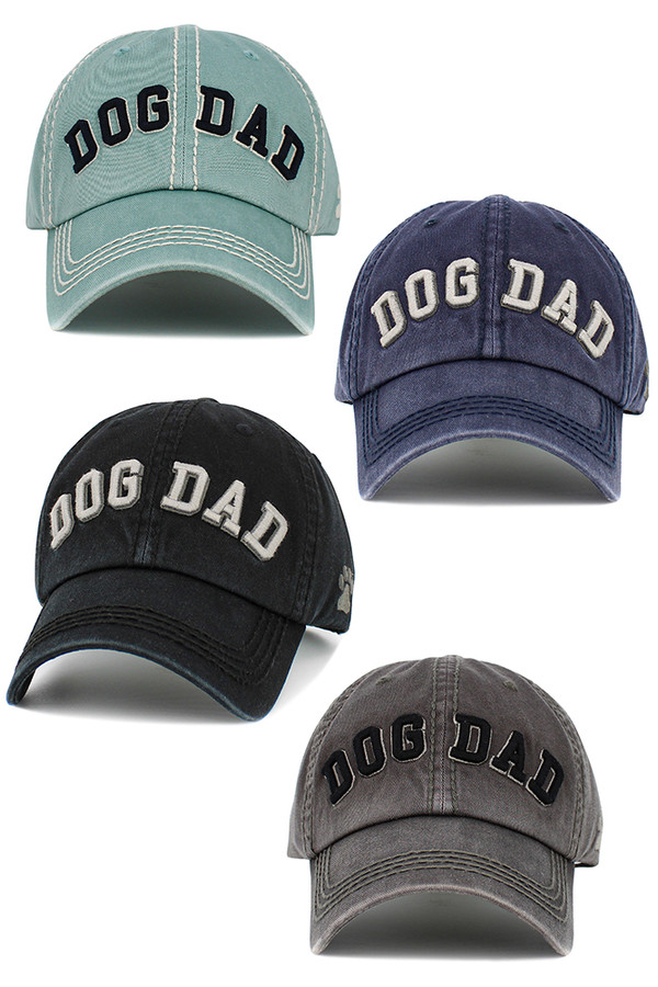 DOG DAD Vintage Baseball Cap-KBV-1533