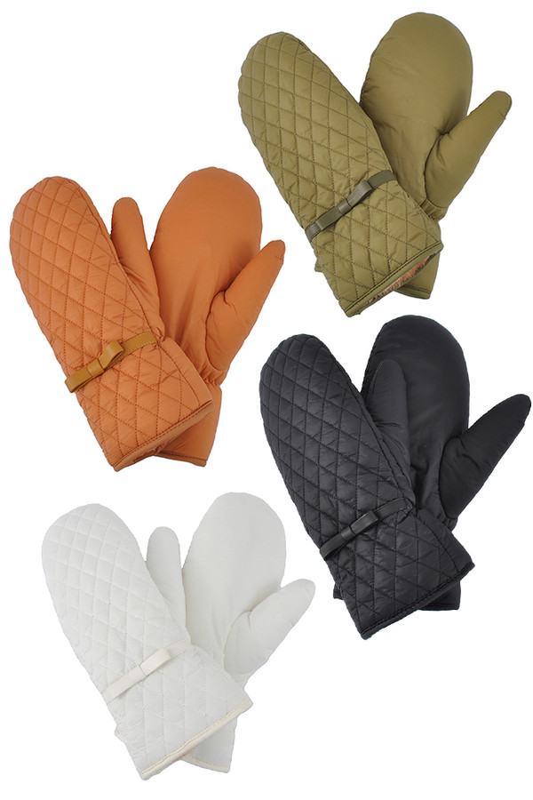 Puffer Padded Quilted Mittens-MG0068