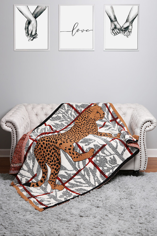 Animal Print Throw Blanket-JCL4301