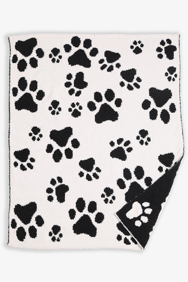 Children's Paw Print Throw Blanket-JCL4310K
