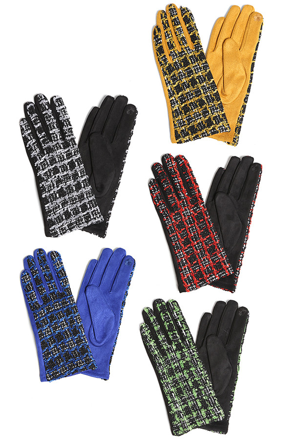 Tweed Gloves-JG913 (12 pairs)