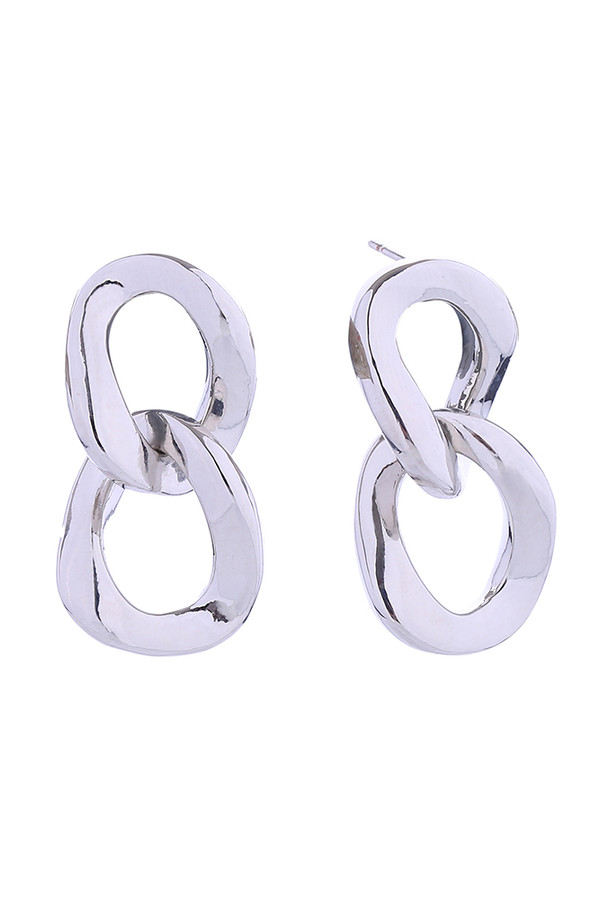 14K Link Dangle Post Earrings-SJE310609