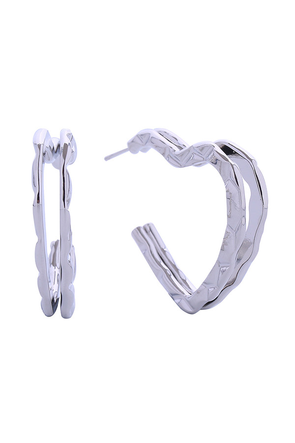 14K Open Heart Post Earrings-SJE310583