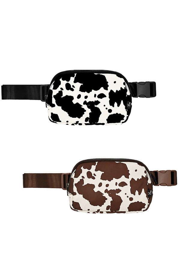 C.C Cow Pattern Fanny Pack