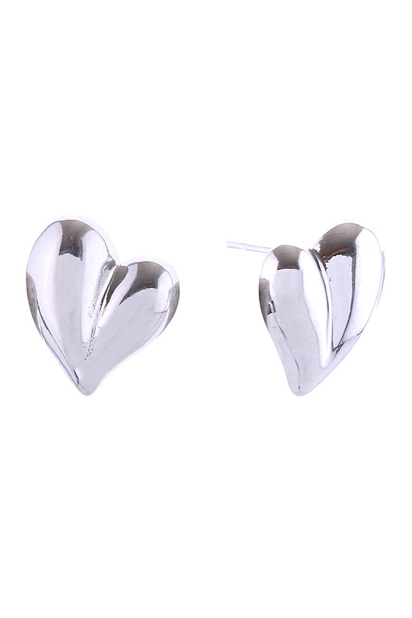 14K Eternal Heart Post Earring