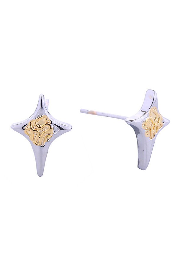 14K Twinkle Star Post Earrings