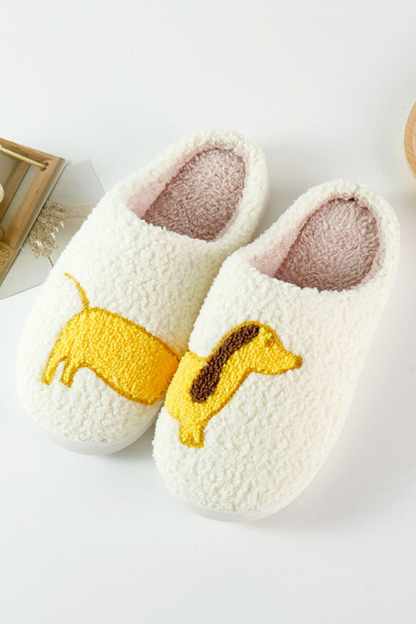Dachshund Cute Dog Winter Slippers Dachshund Cute Dog Winter Slippers