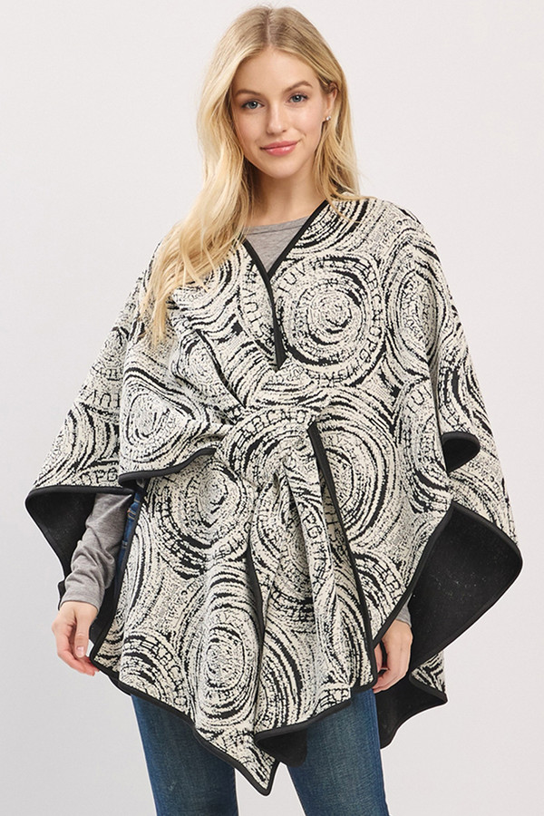 Typography Bold Circular Patterns Pull Through Winter Kimono
Typography Bold Circular Patterns Pull Through Winter Kimono