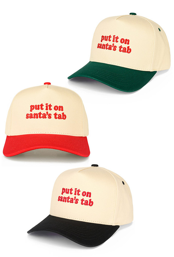 CC BEANIE PUT IT ON SANTA'S TAB Letter Christmas Theme Trucker Hat Baseball Cap
CC BEANIE PUT IT ON SANTA'S TAB Letter Christmas Theme Trucker Hat Baseball Cap