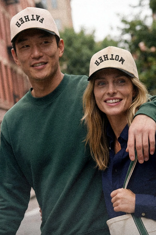 CC BEANIE MOTHER Letter Embroidered on Two Tone Baseball Cap Trucker Hat