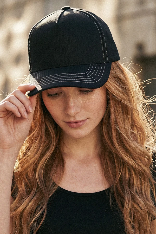 CC BEANIE Chain Stitch Plain Baseball Cap Trucker Hat