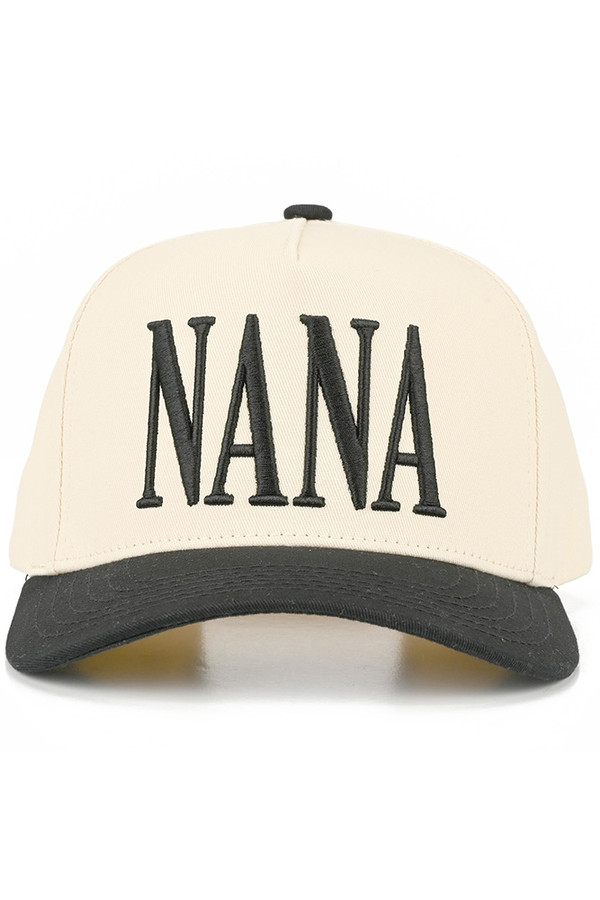 CC BEANIE NANA Letter Embroidered on Two Tone Baseball Cap Trucker Hat
Snap Back