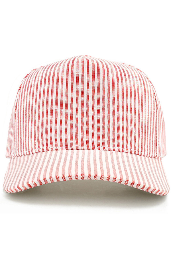 CC BEANIE All Over Stripe Pattern Two Tone Baseball Cap Trucker Hat