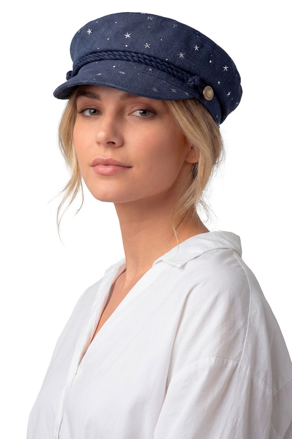 CC BEANIE Star Pattern Embellishment with Rope Fisherman Cap