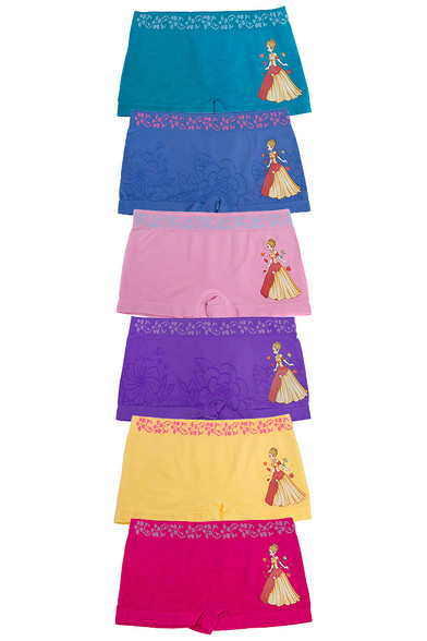 Girls Graphic Seamless Boy Shorts Panty -SLBG244 (12pcs