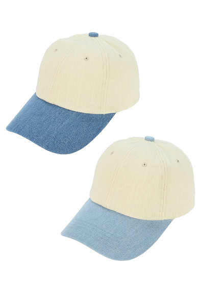 C.C Cotton Twill Denim Baseball Cap-BAB8066 - HANA WHOLESALE