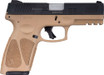 Taurus G3 9mm 17-shot 3-dot - Adj. Tan/black Polymer