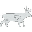 Deer Infinity Target Silhouette