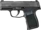 Sig P365 Mic Comp 380acp 3.1" - Siglite (2)10rd Man Safety Blk