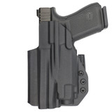 C&G Holsters quickship IWB ALPHA UPGRADE tactical Glock 17/19 streamlight TLR8 holstered back view