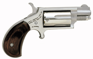 Naa Mini-revolvr 22wmr 1-1/8" - S/s Matte Wood