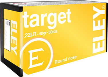 Eley Target 22lr 40gr Rn - 50rd 100bx/cs