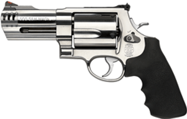 S&w 500 500sw 4" As 5-shot - Stainless Steel Rubber