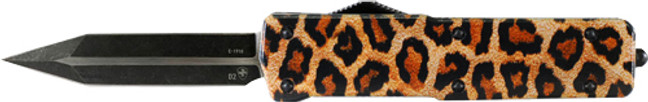 Templar Knife Small Otf Alum - Leopard 2.75" Black Dagger