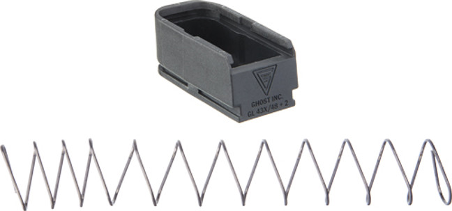 Ghost Moab Mag Extension For - Glock 43x48 Plus 2 Rnds Black