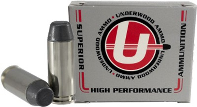 Underwood 10mm 200gr Hard Cast - Lead-fn 20rd 10bx/cs