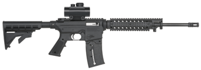Mossberg 715t Flat Top 22lr - 16.25" 25rd Red Dot Blued/syn