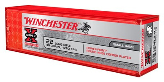Winchester Super-x 22lr 40gr - Ppp-hp 1280fps 100rd 20bx/cs