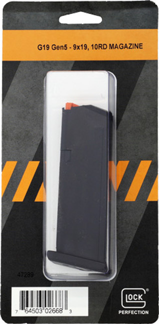 Glock Oem Magazine Model 19 - 9mm Luger 10rd Floor Plate