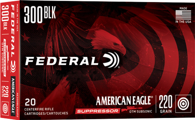 Federal Ae 300 Aac 220gr - Otm Subsonic 20rd 25bx/cs