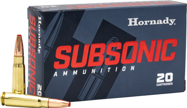 Hornady Subsonic 7.62x39 - 255gr Sub-x 20rd 10bx/cs